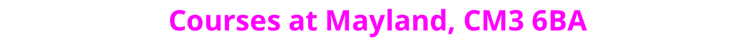 Courses at Mayland, CM3 6BA